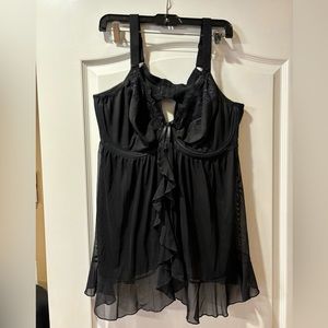 Elomi Maria Underwire Babydoll Style 8501, US 40G, Black